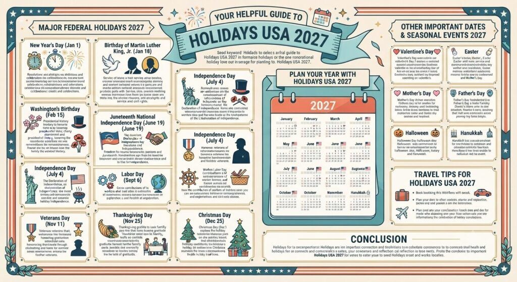 Holidays USA 2027